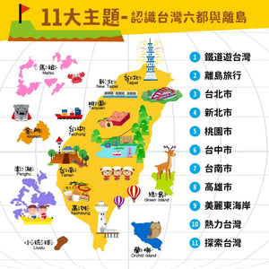 點讀系列-世界動物地圖 X 台灣城市地圖